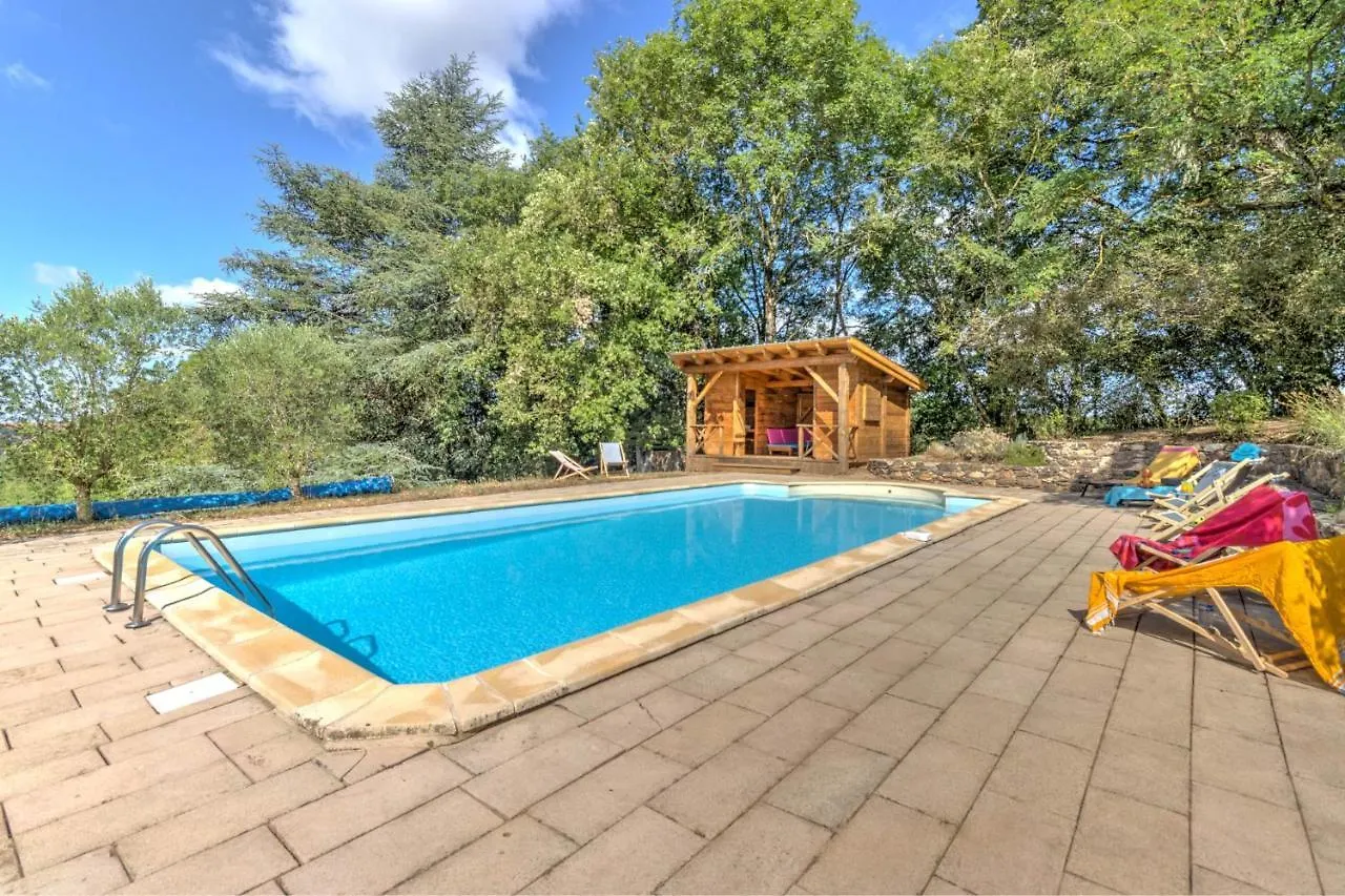Les Juliannes - Gite La Pierre Etoilee Piscine Jardin Paulinet 0*,  Francie